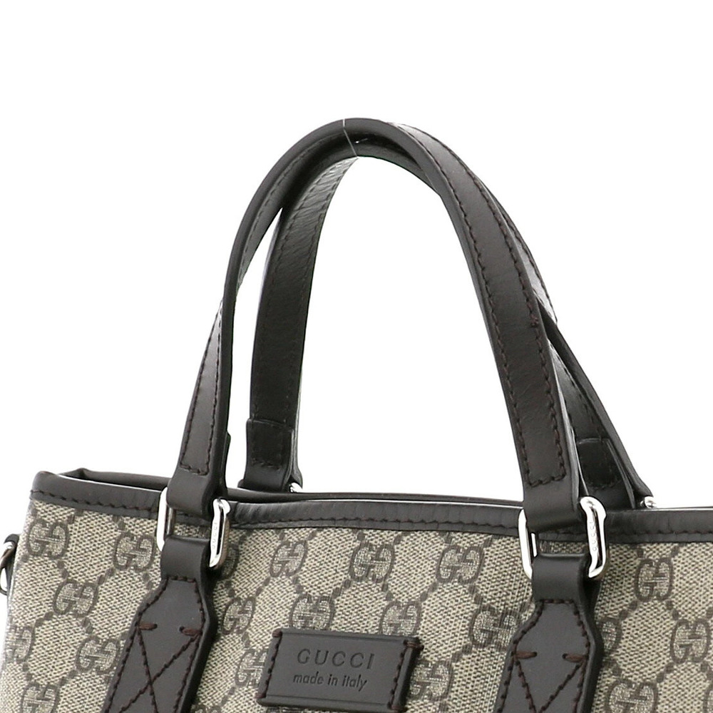Gucci GG Supreme canvas convertible tote signature ebony GG monogram - Picture 3 of 6